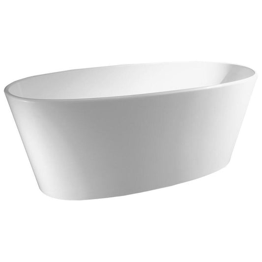 TESS Mineralguß- Badewanne 157x70x67cm, weiß