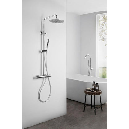 Duschsäule mit Thermostat-Armatur, Chrom