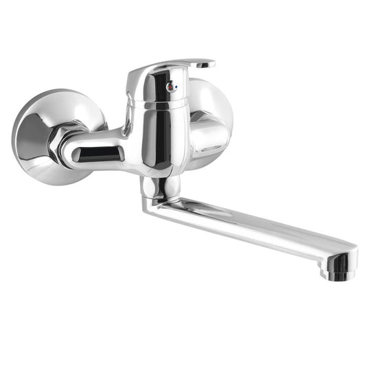 AQUALINE 35 Wannen Wand-Armatur, Abstand 100mm, flacher Auslauf 160mm, Chrom