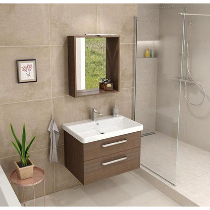 THEIA Unterschrank 75,6x50x44,2cm, 2xSchublade, Kiefer Rustikal