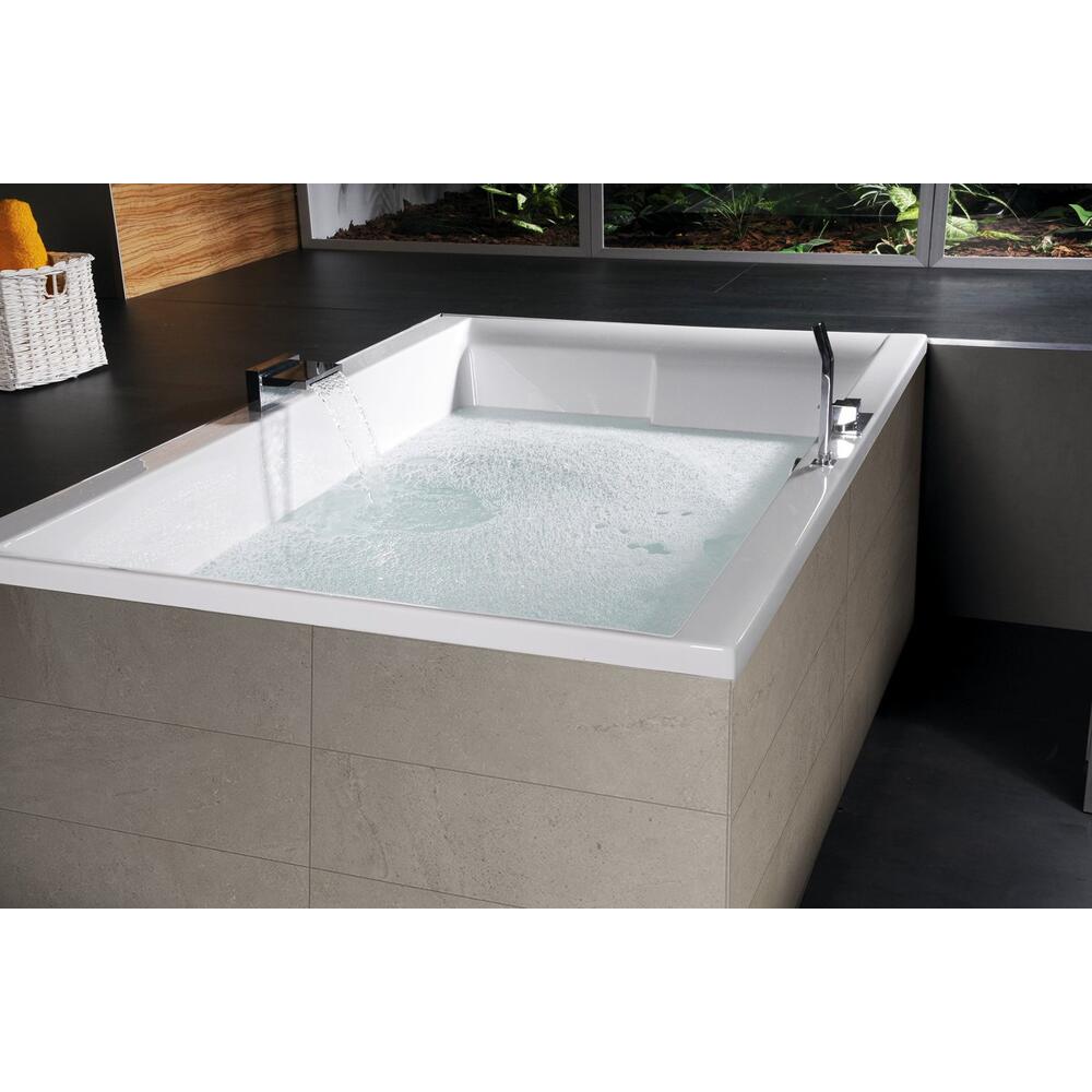 DUPLA Badewanne mit Rahmengestell 180x120x54cm, weiß