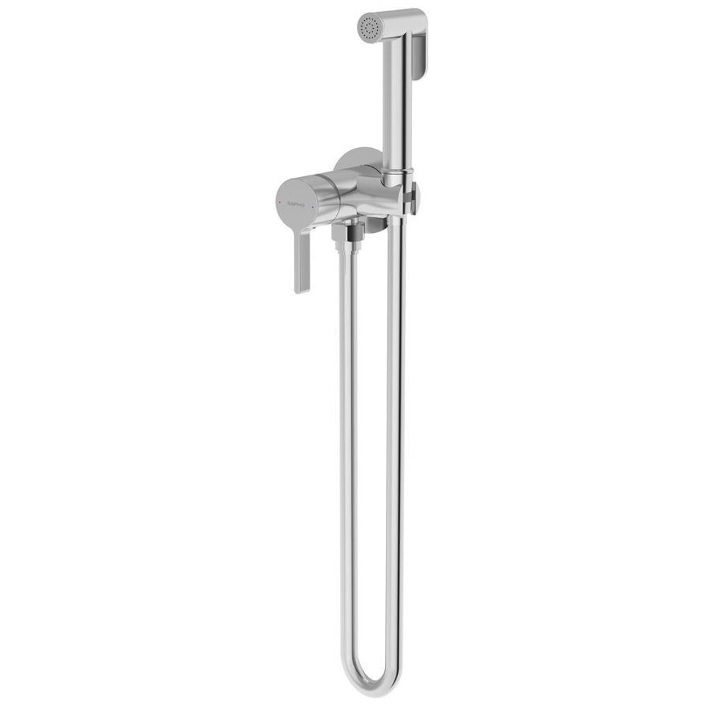 ICONIC Unterputz-Bidetarmatur mit Brausestop, rund, Chrom
