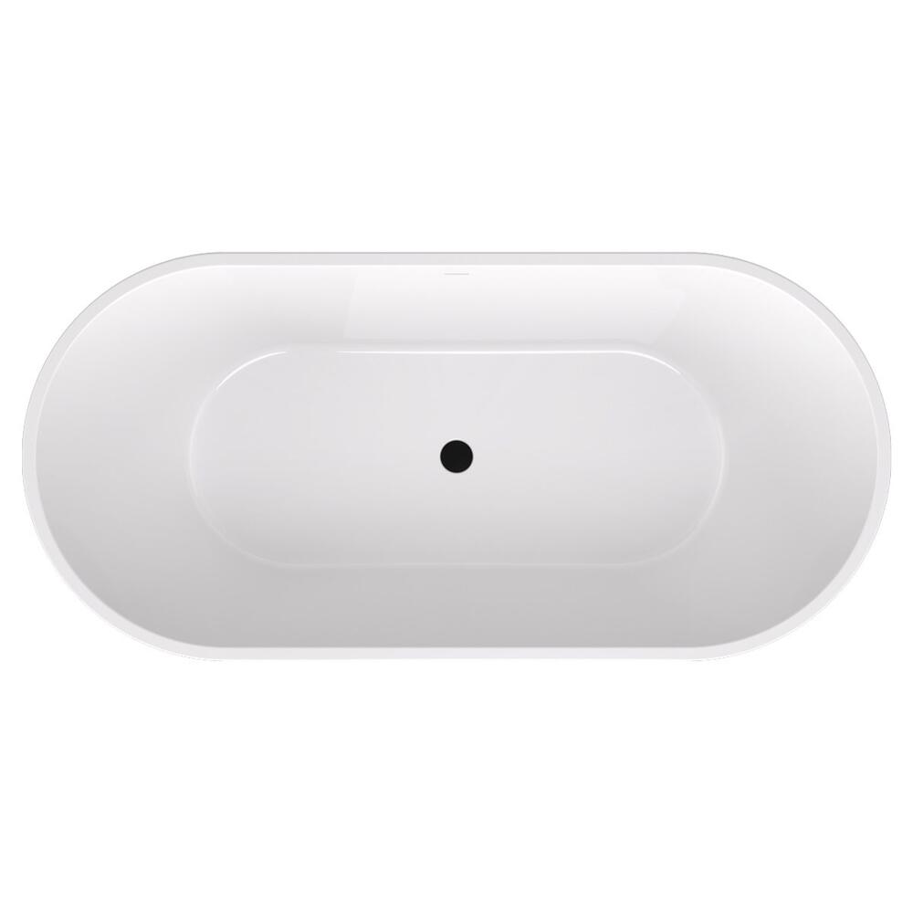 AZRA freistehende Badewanne 170x80x58cm, Weiß