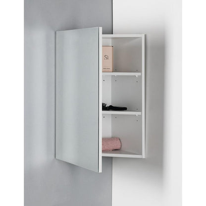 ZOJA/KERAMIA FRESH Eckspiegelschrank 36,6x71,8x36,6cm, weiß