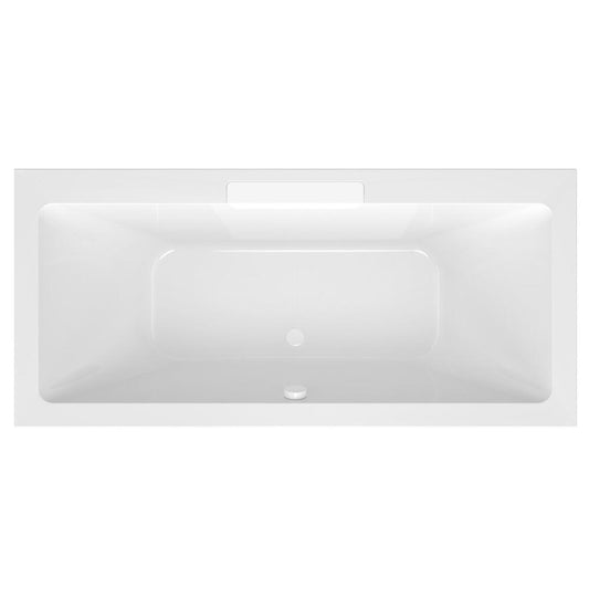 CASCATA Rechteckbadewanne 185x85x45cm, Kaskade Weiß