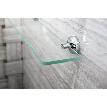 X-ROUND Glasablage halter 8mm, Chrom
