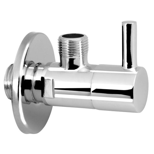 Eck-Kugelventil 1/2"x3/8“, Rund, Chrom