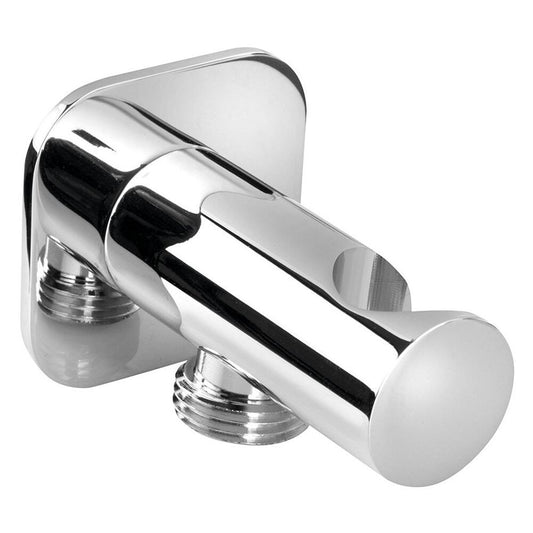 Brausehalter, fest, mit Duschanschluss, Chrom