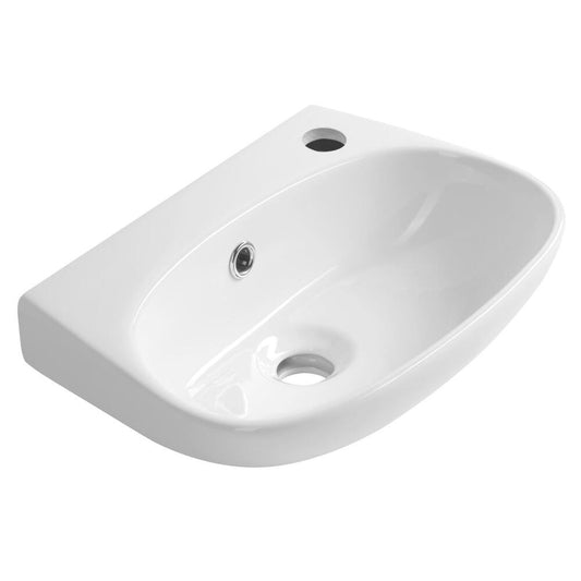VELSA Keramik Waschbecken 40x29cm, Weiß