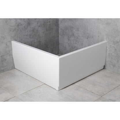 VISLA Eckschürze, rechts, 80x80x36cm, weiß