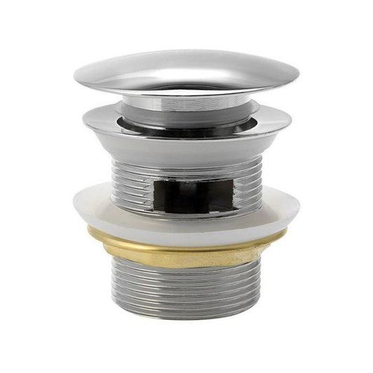 Wannen Ablauf, Click Clack, für Wannen mit integriertem Überlauf, 1“1/2, chrom