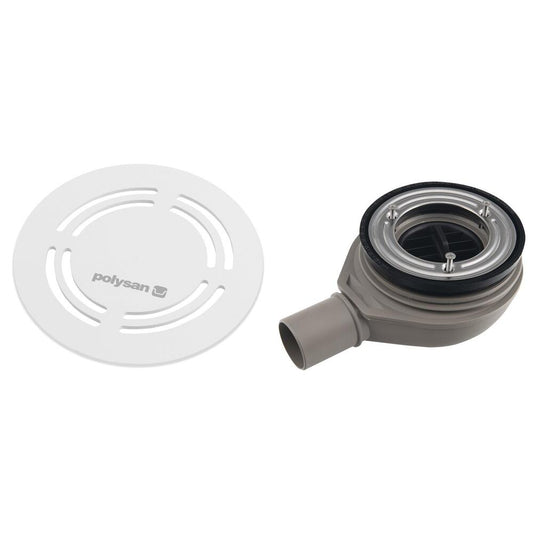 FLEXIA Duschwannensiphon, Ø 90mm, DN40, weiss