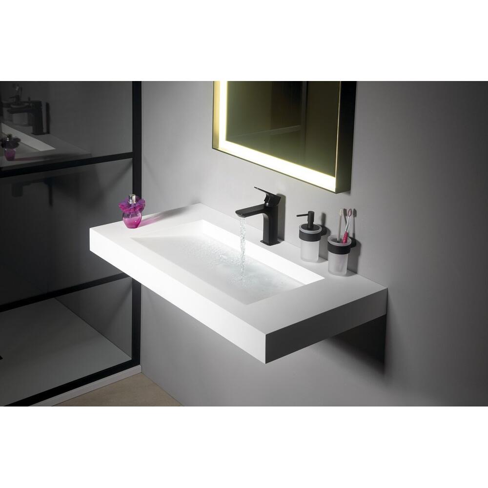 PIRENEI Glas, Milchglas, Schwarz matt