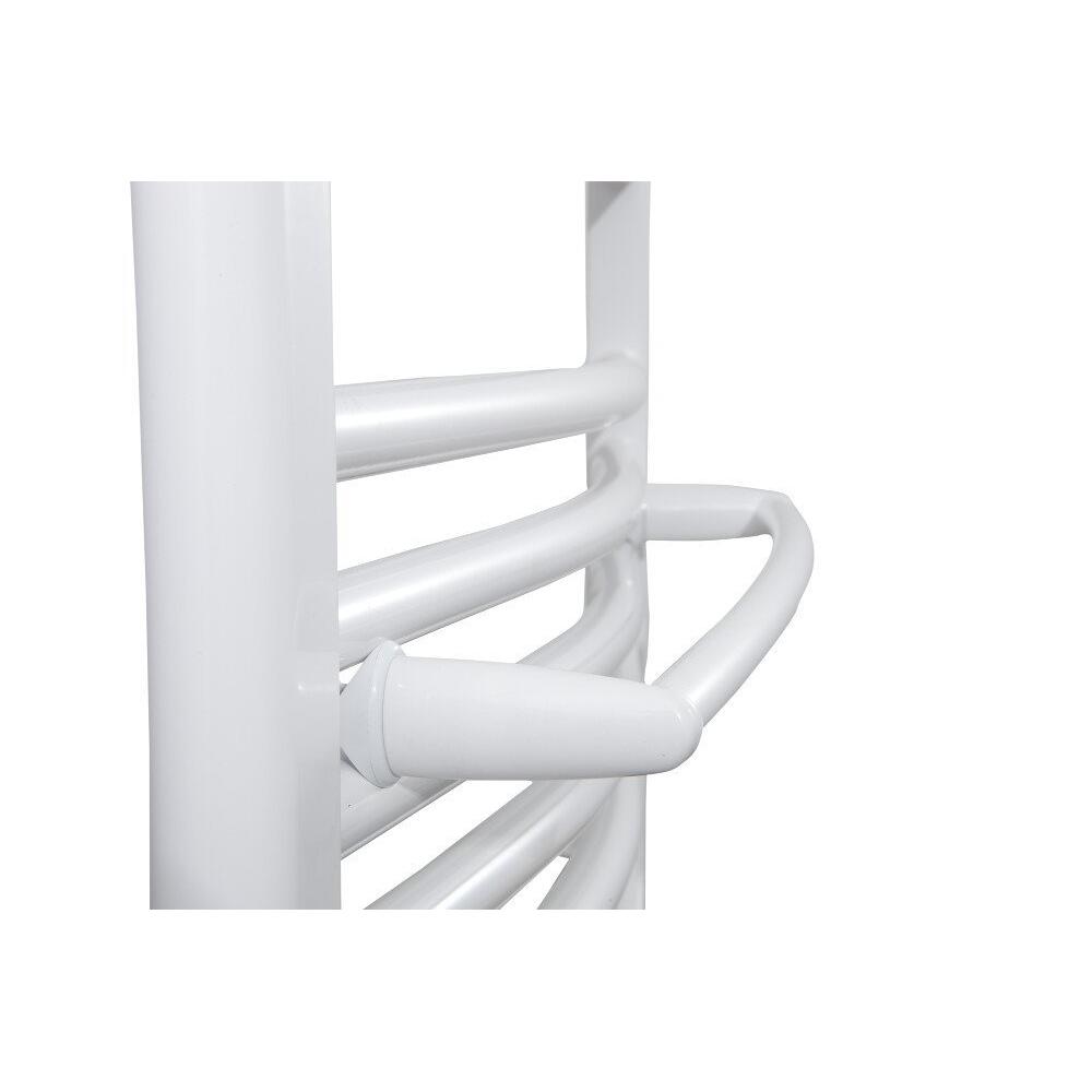 Handtuchtrockner für Heizkörper 43cm, gebogen, Weiß