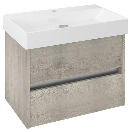 NIRONA Unterschrank 67x51,5x43cm, Eiche Mocca