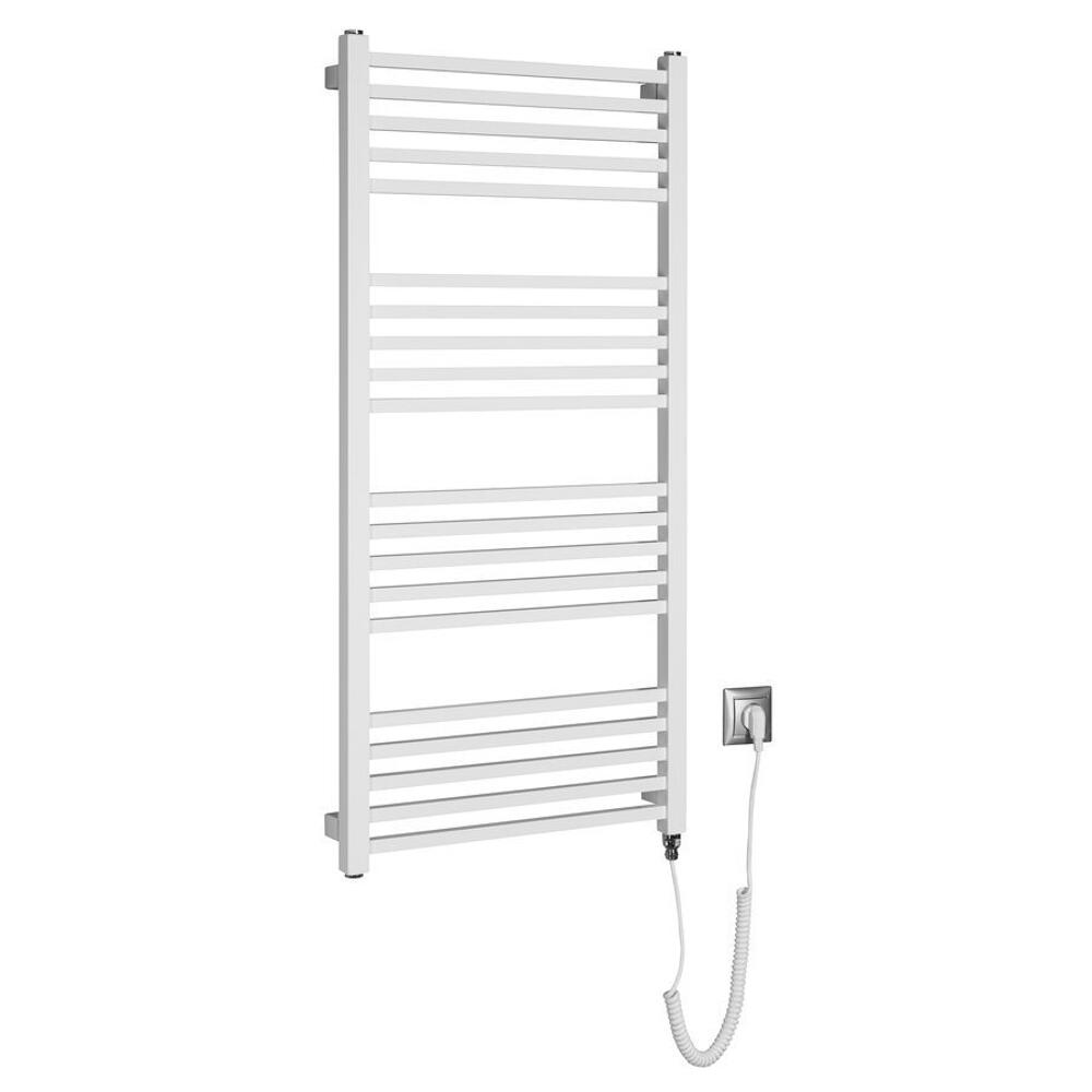 METRO-E Elektrischer Badheizkörper, gerade, 500x1060 mm, 400 W, Weiß