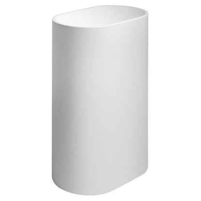 TREVA Freistehendes Waschbecken 56,5x85cm, Gussmarmor, weiß matt