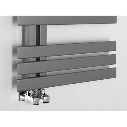 SILVANA Badheizkörper 500x1236 mm, Silber metall