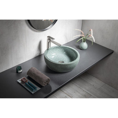 PRIORI Keramik-Waschtisch Durchmesser 42 cm, grun
