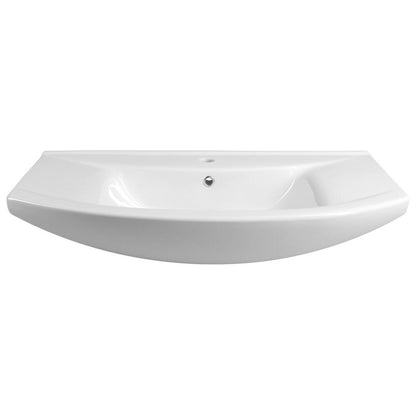ZERO 86 Keramik-Waschtisch 86x50cm, weiss