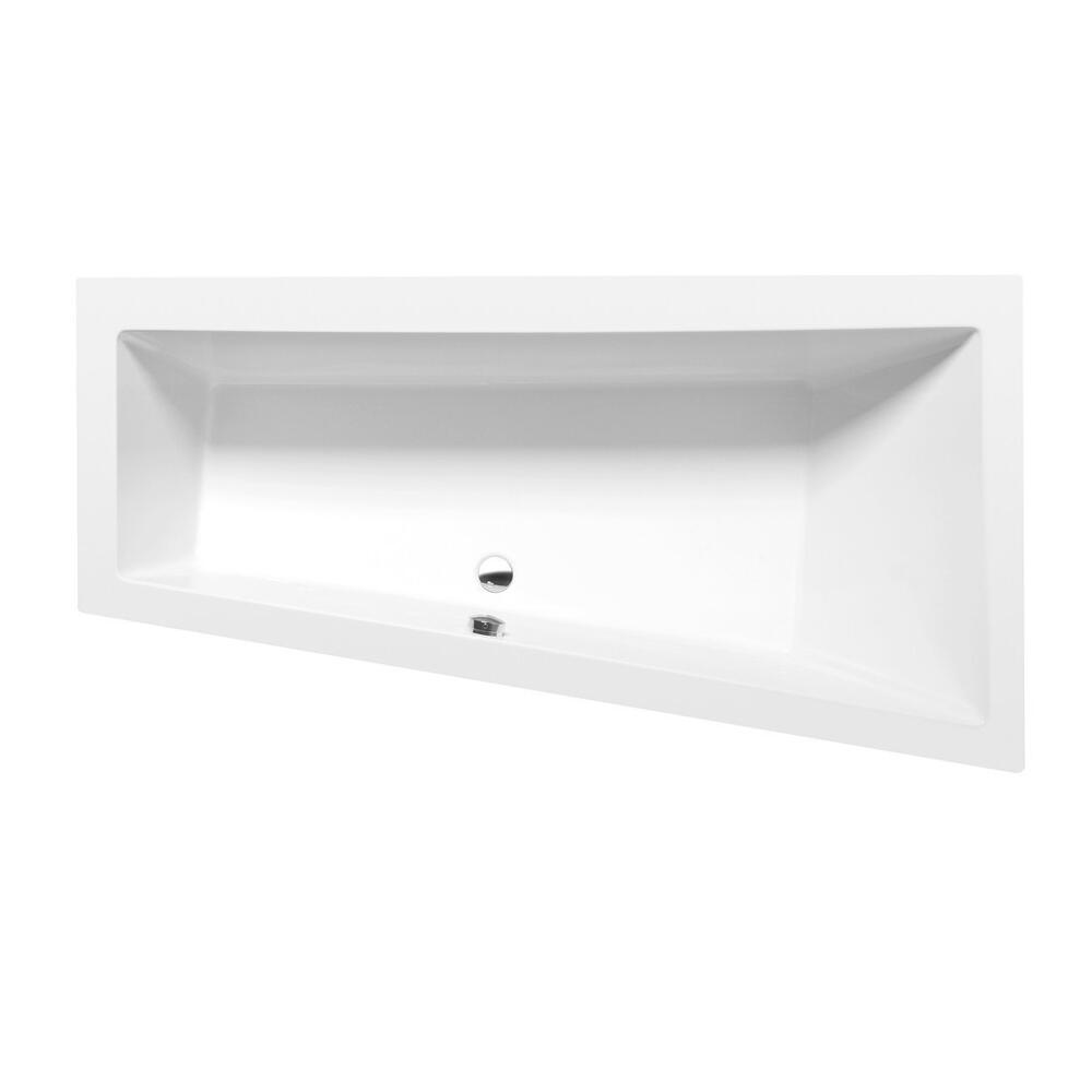 Raumspar Badewanne ANDRA 180x90x45cm, rechts, weiß matt