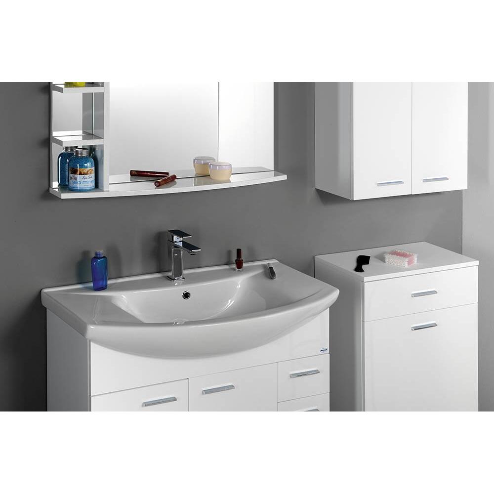 ZERO 86 Keramik-Waschtisch 86x50cm, weiss