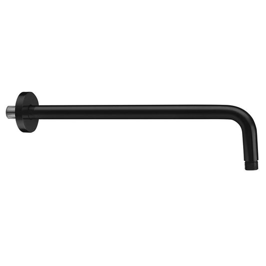 Duscharm rund, 400mm, Schwarz matt