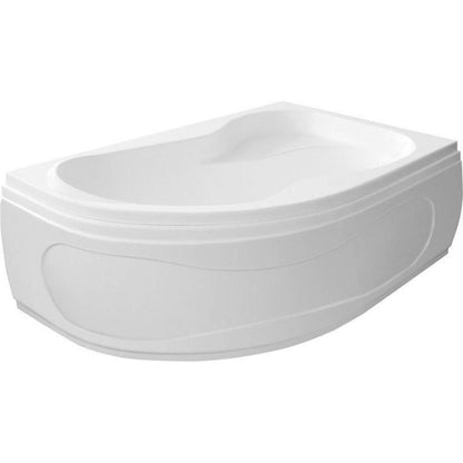 Raumspar Badewanne 160x105x45cm, CIDLINA, rechts, weiß