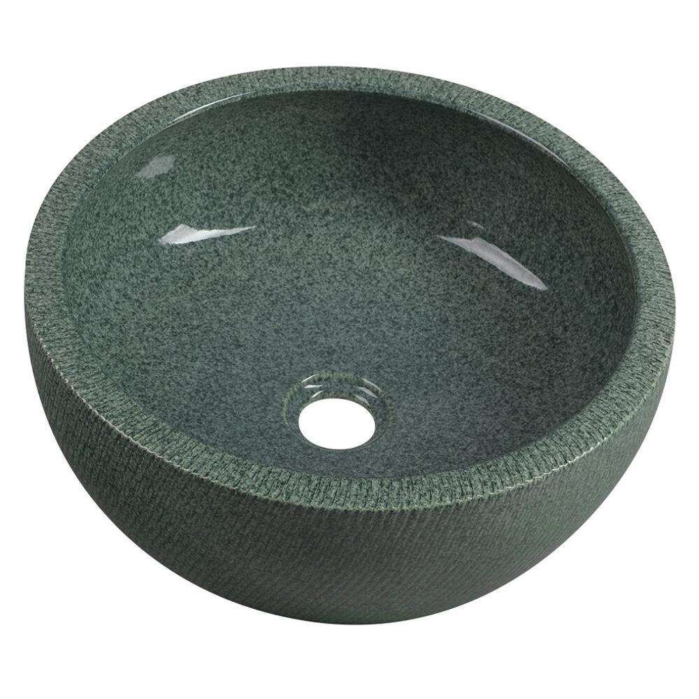 PRIORI Keramik-Waschtisch Durchmesser 42 cm, grun