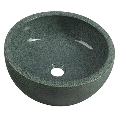 PRIORI Keramik-Waschtisch Durchmesser 42 cm, grun