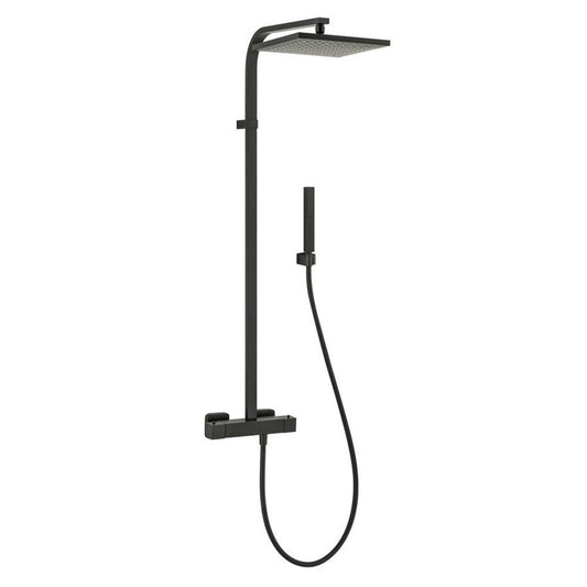 DIMY Duschsäule mit Thermostat-Armatur, schwarz