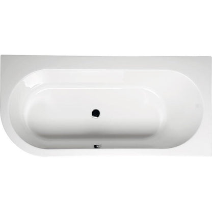 Raumspar Badewanne ASTRA 165x80x48cm rechts, weiß