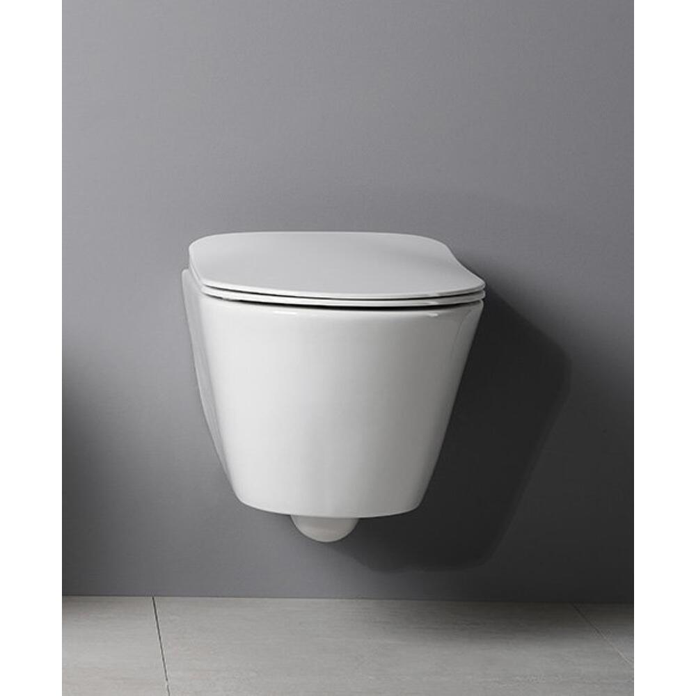 AVVA Hänge-WC, spülrandlos, 35,5x53cm, weiss