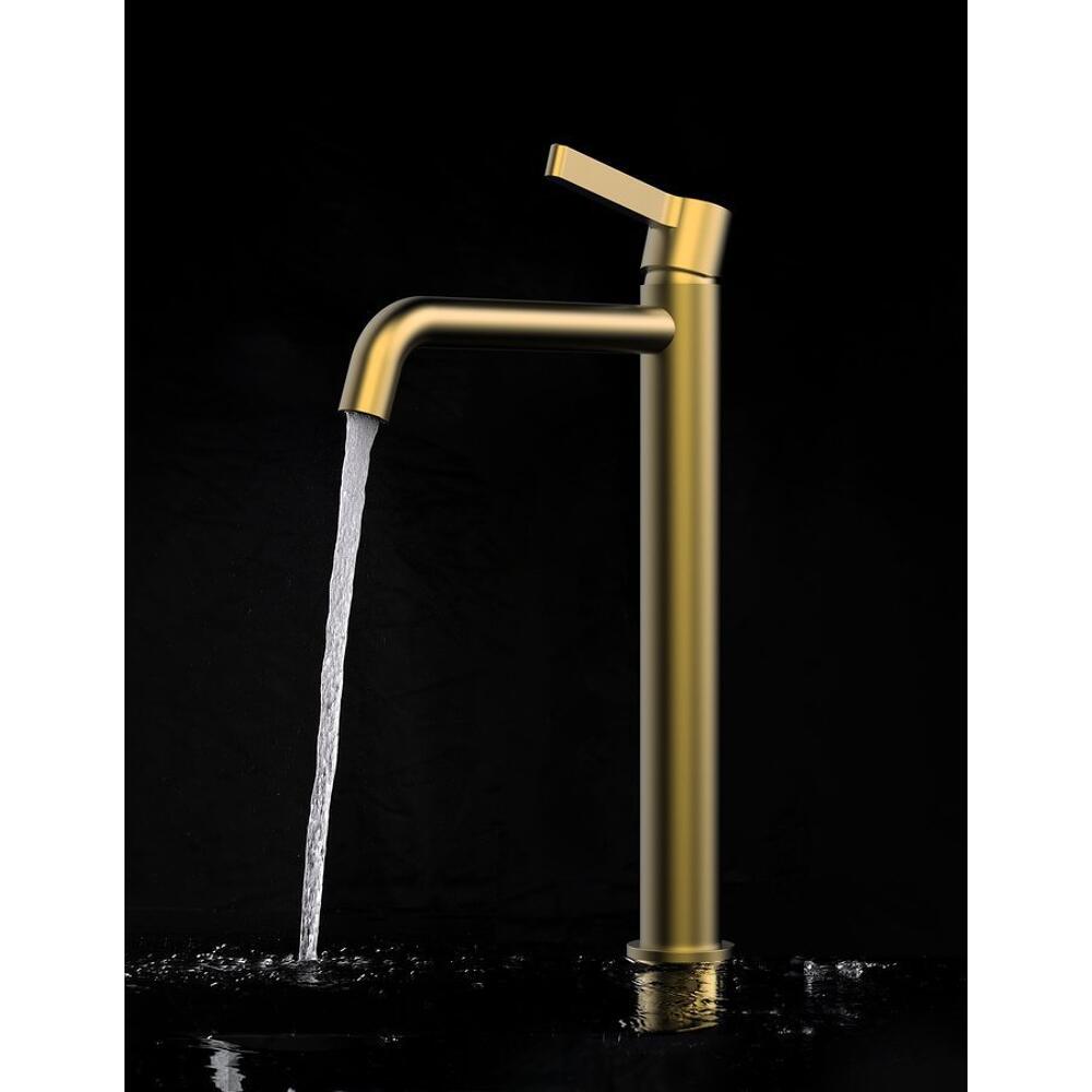 ICONIC Waschtischarmatur, hoch, Gold matt