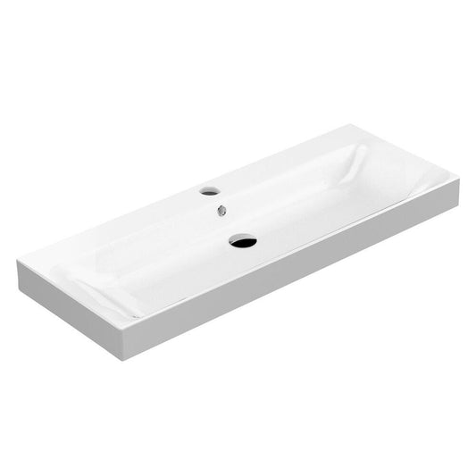 CENTO Keramik-Waschtisch 120x45cm, weiß