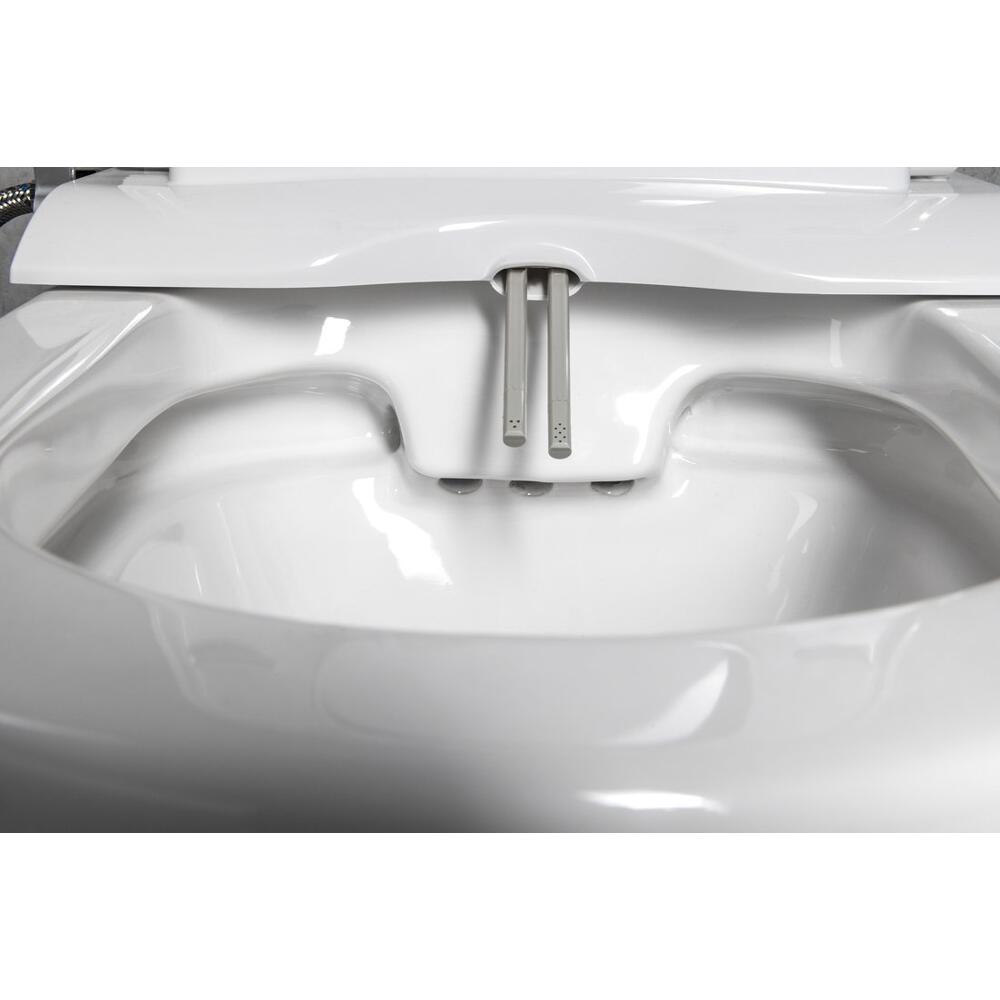 JALTA WC-Kombi mit Bidet-Sitz CLEAN STAR,spülrandlos, Abgang senkrecht/waagerecht, Weiß