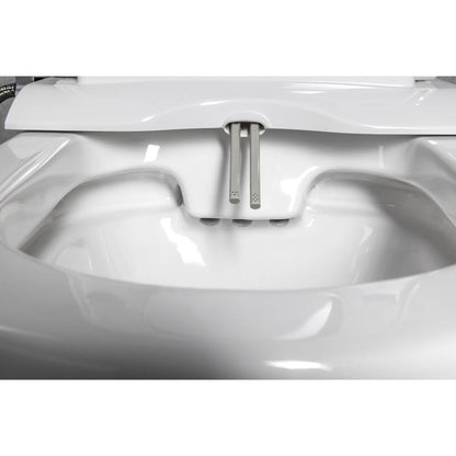 JALTA WC-Kombi mit Bidet-Sitz CLEAN STAR,spülrandlos, Abgang senkrecht/waagerecht, Weiß