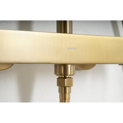 CUBEMIX Duschsäule, Gold matt
