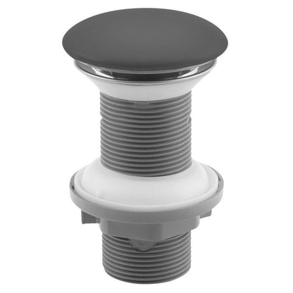 Ablaufgarnitur 5/4“ click-clack, Keramik Stopfen, H. 20-70 mm, Anthrazit