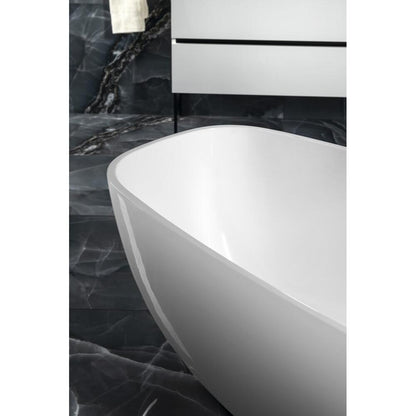 IPANEMA Gussmarmor- Badewanne 168x72x49cm, weiß