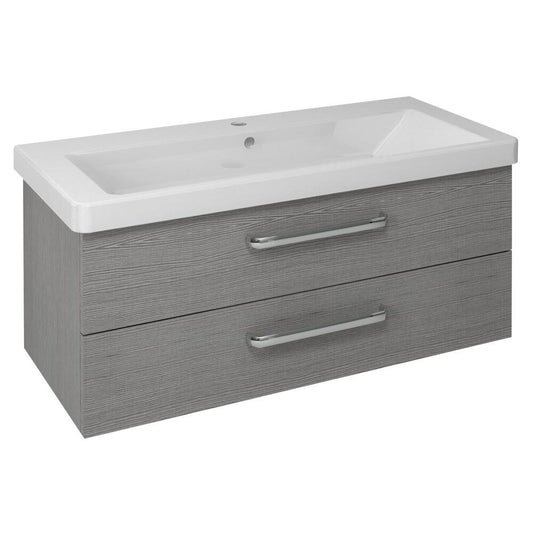 THEIA Unterschrank 101,4x43,5x44,2cm, 2xSchublade, Silbereiche