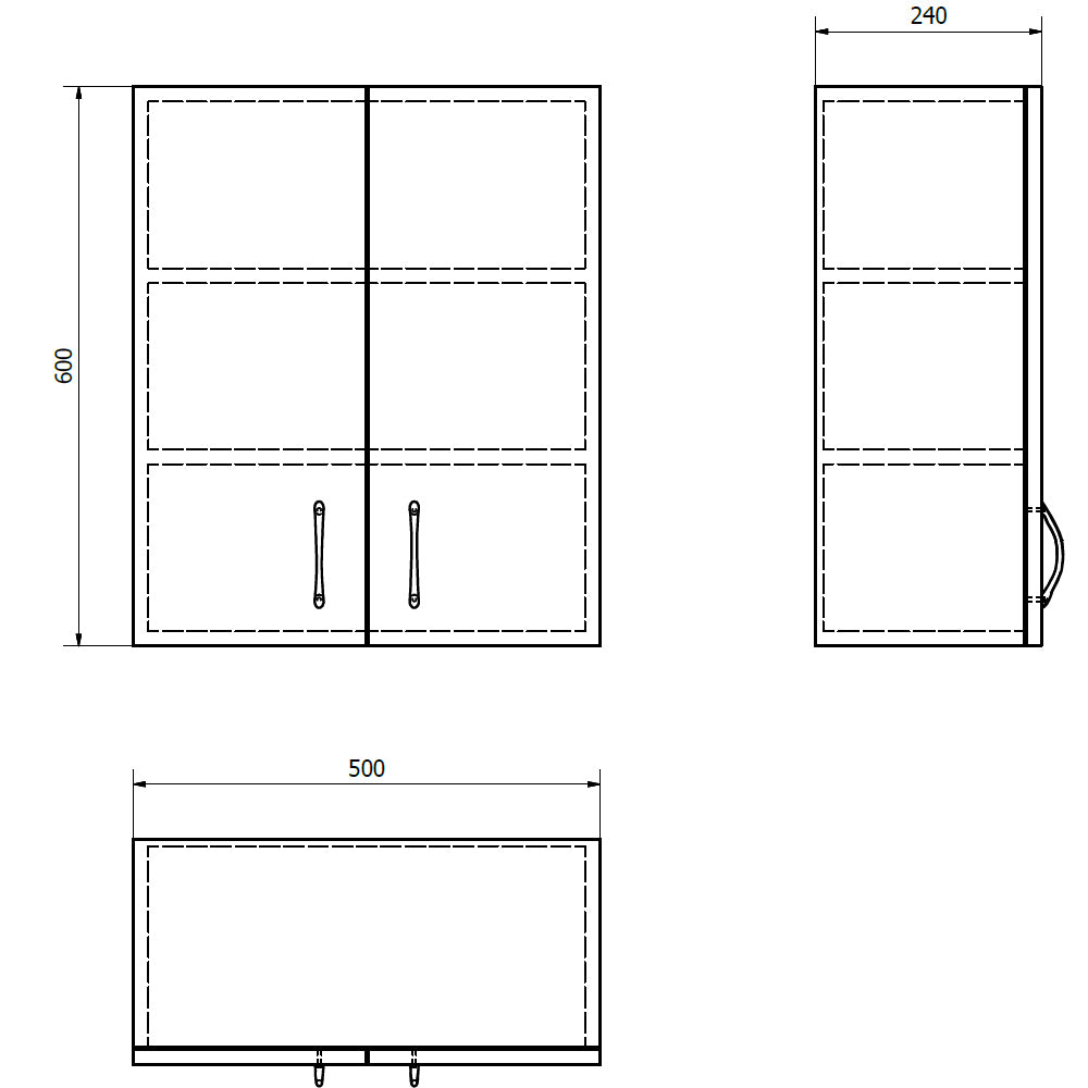 SIMPLEX ECO Hängeschrank 50x60x24cm
