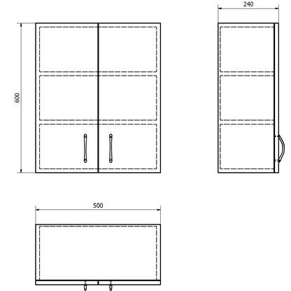 SIMPLEX ECO Hängeschrank 50x60x24cm