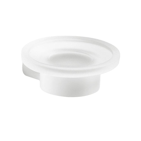 PIRENEI Seifenschale, Milchglas, Weiß matt