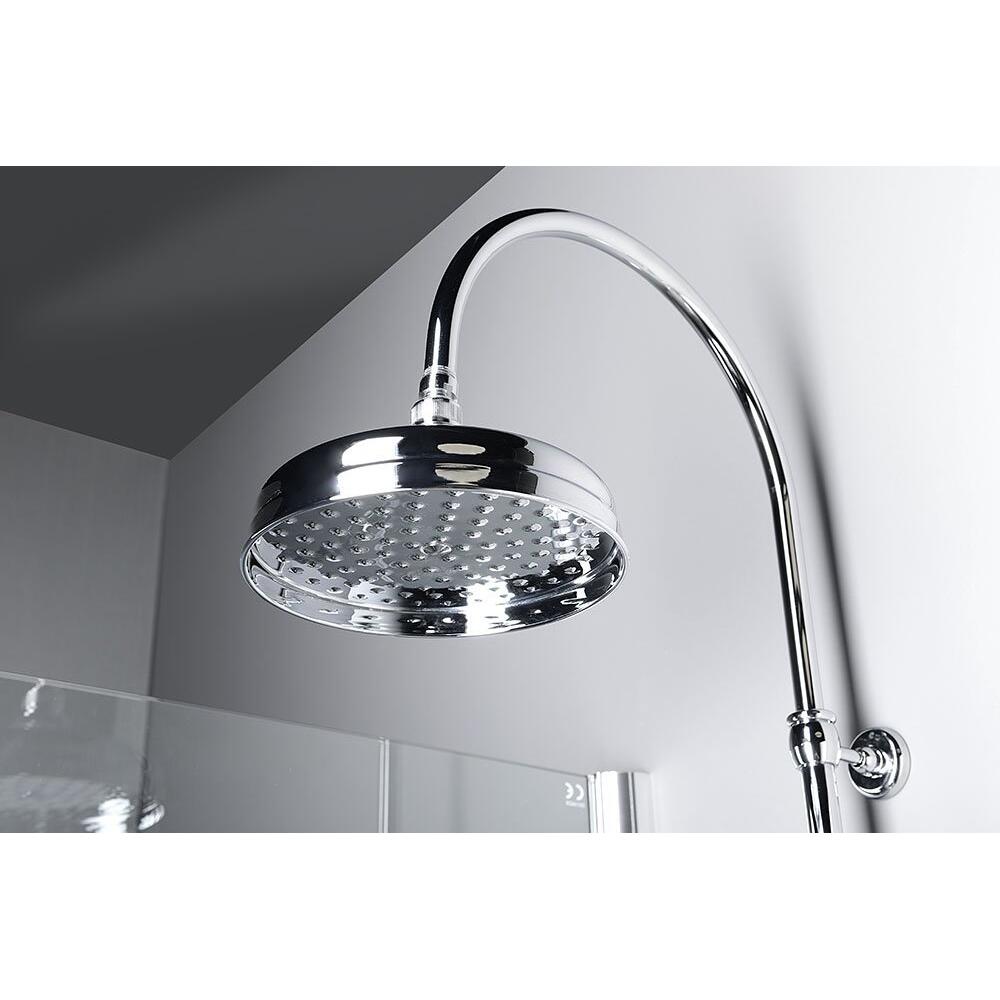 VANITY Duschsäule mit Armaturenanschluss, Kopf- und Handbrause, Chrom