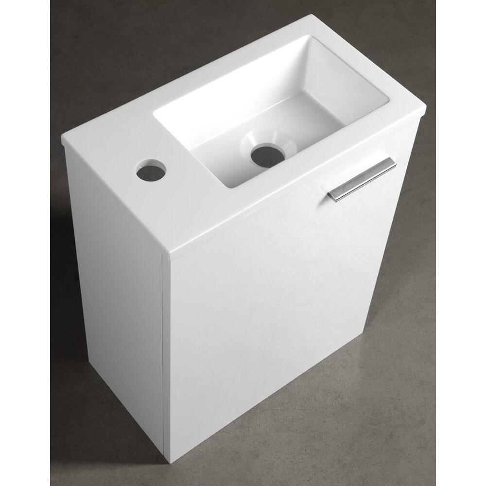 ZOJA Unterschrank mit Waschtisch 40x22 cm, weiß