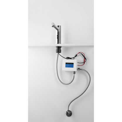 Sensor-Standarmatur 6V DC (4xAA), Edelstahl Matt