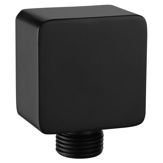 Duschanschluss, 48x48mm, Schwarz matt