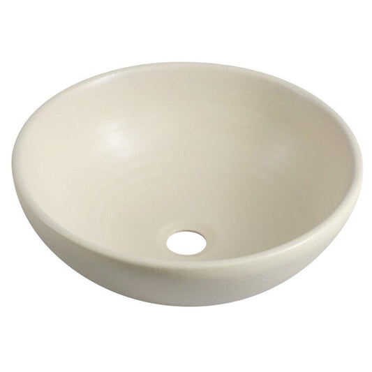 ATTILA Keramik-Waschtisch, Durchmesser 43cm, Elfenbein