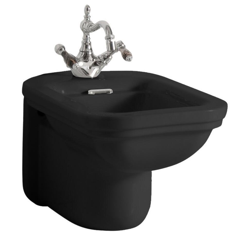 WALDORF Hänge-Bidet 37x55cm, schwarz matt